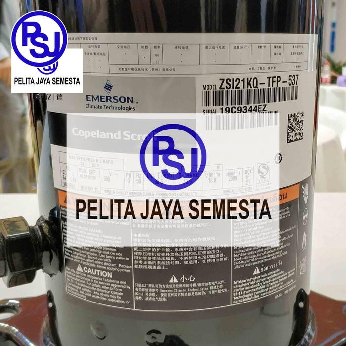 Jual Kompresor AC Copeland ZSI21KQ-TFP-537 / Compressor Copeland ...