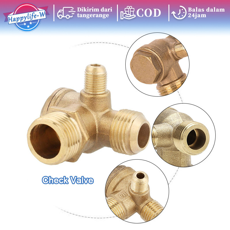 Jual Check Valve Kompresor Oilless Tembaga Murni Part Oilless ...