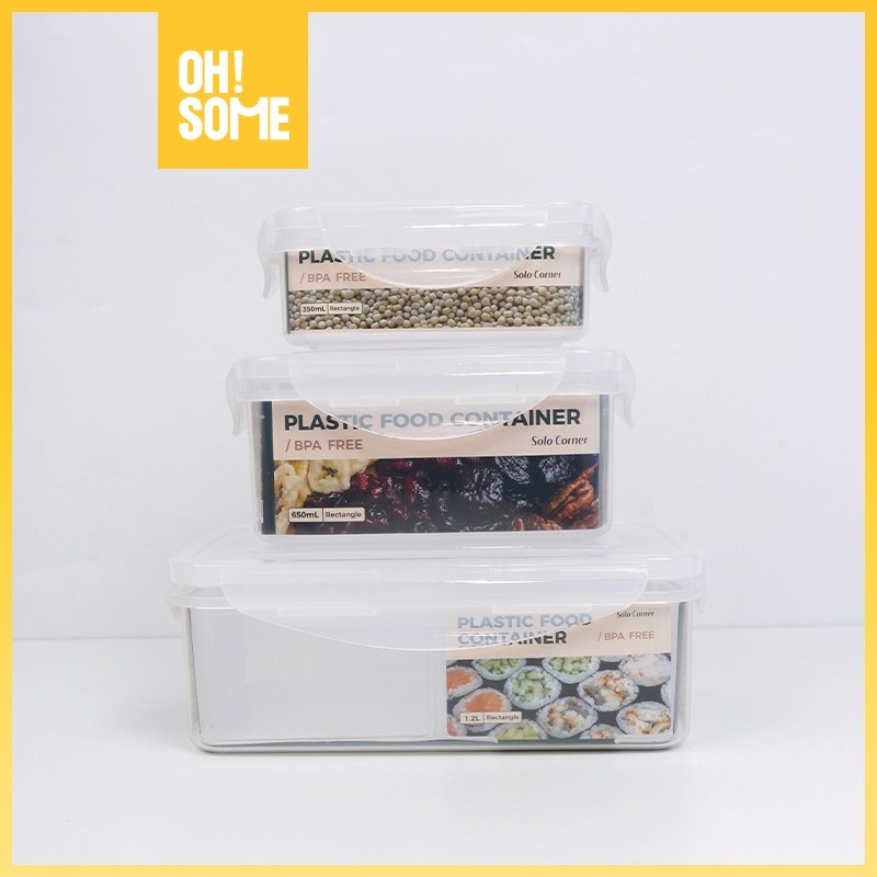 Jual OHSOME - Solo Corner Plastic Food Container Wadah Makanan Berbagai ...