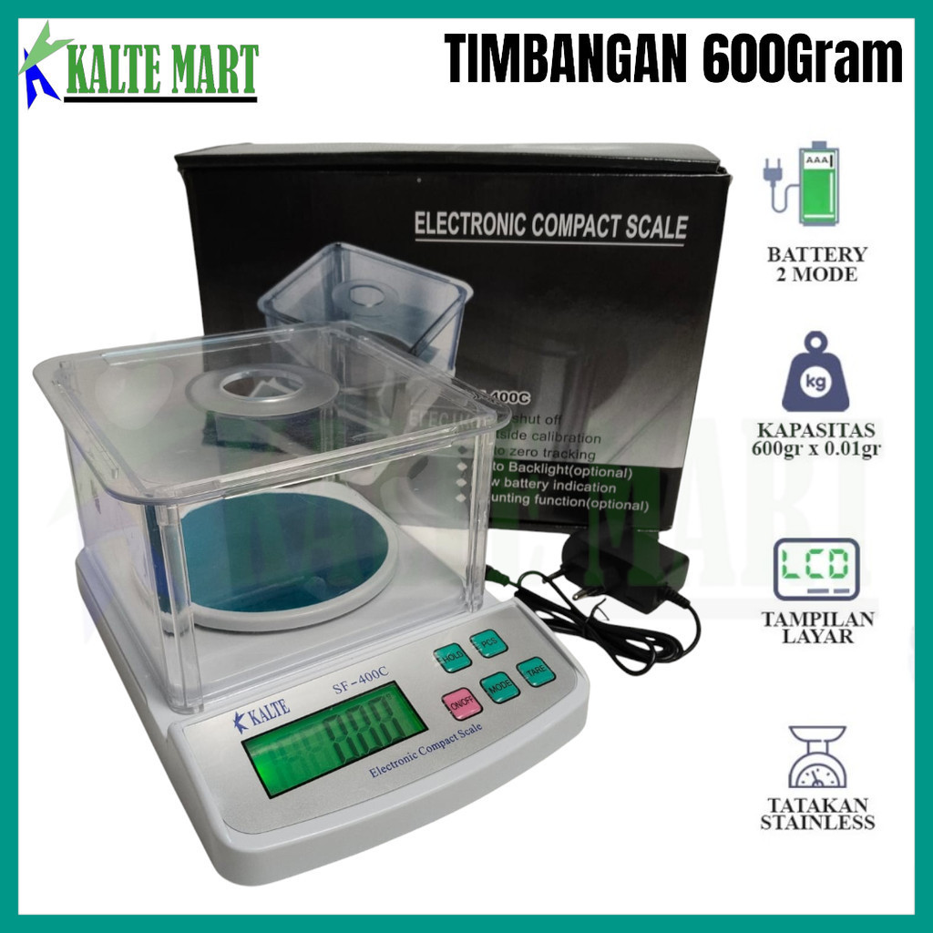 Jual Timbangan Digital SF400C 600gram/0,01gram Electronic Compact Scale ...