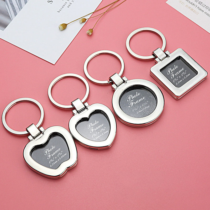 Jual 1 pcs Gantungan Kunci Besi Insert Paper Photo Keychain TYPE FLIP ...