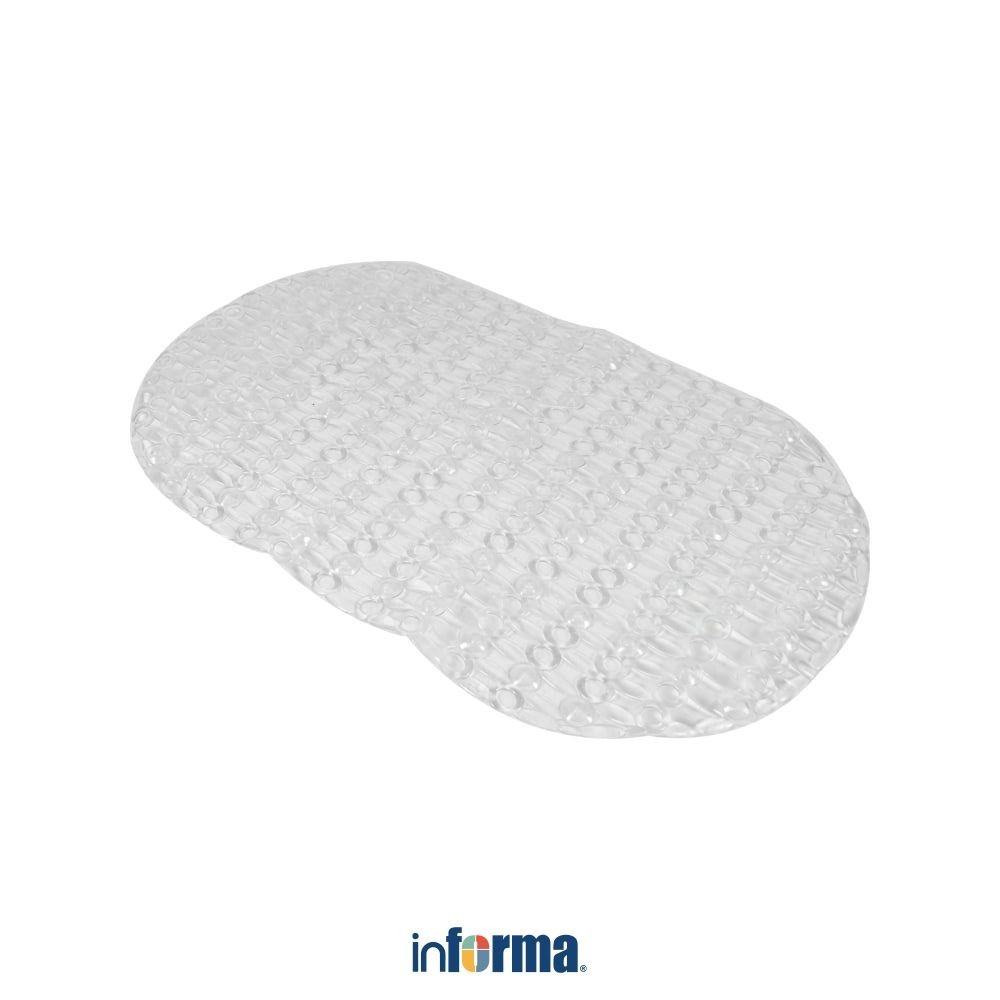 Jual Informa 66X36 cm Keset Kamar Mandi Antislip Pvc Oval - Transparan ...