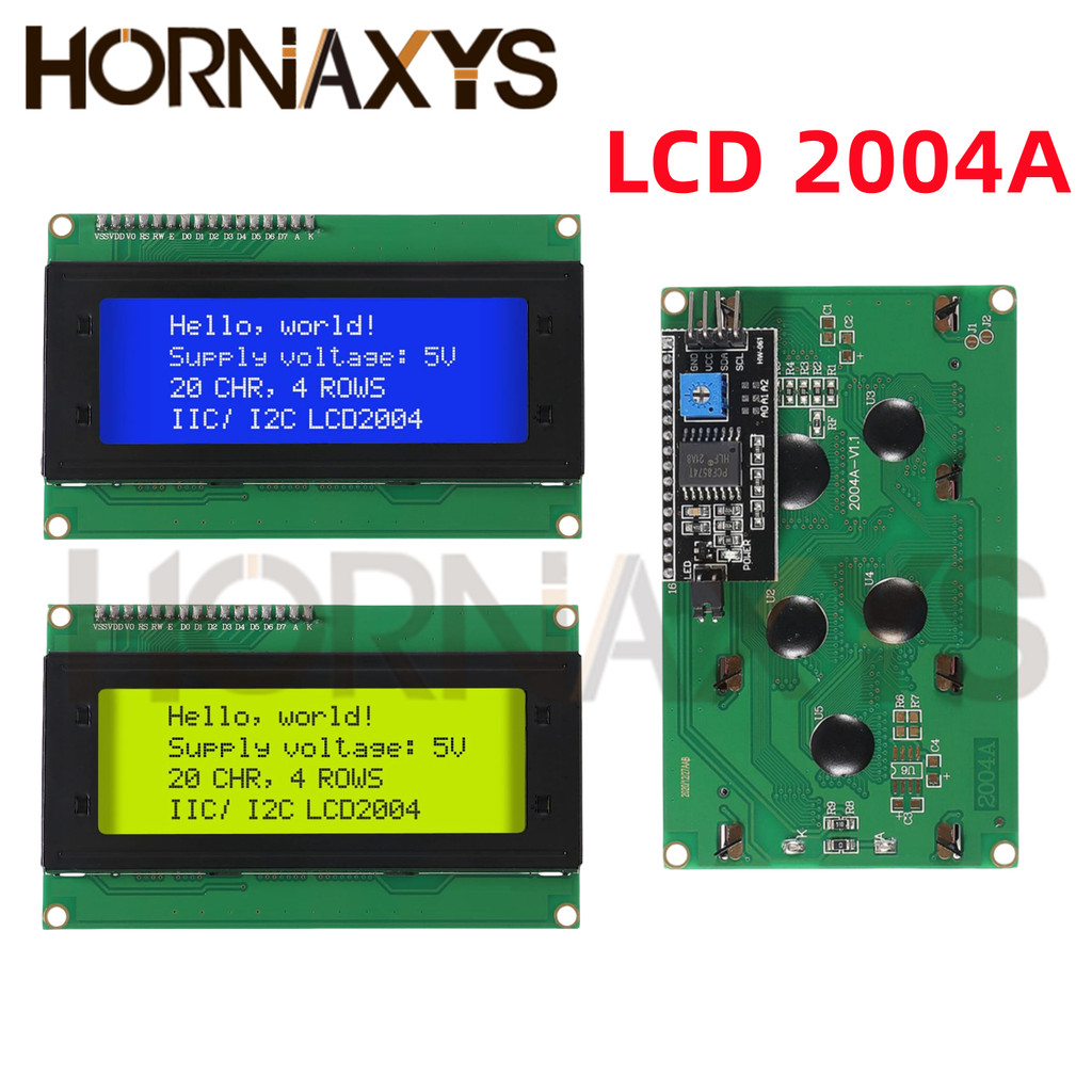 Jual LCD2004+I2C LCD2004 20x4 2004A Blue Green Screen Character LCD IIC ...