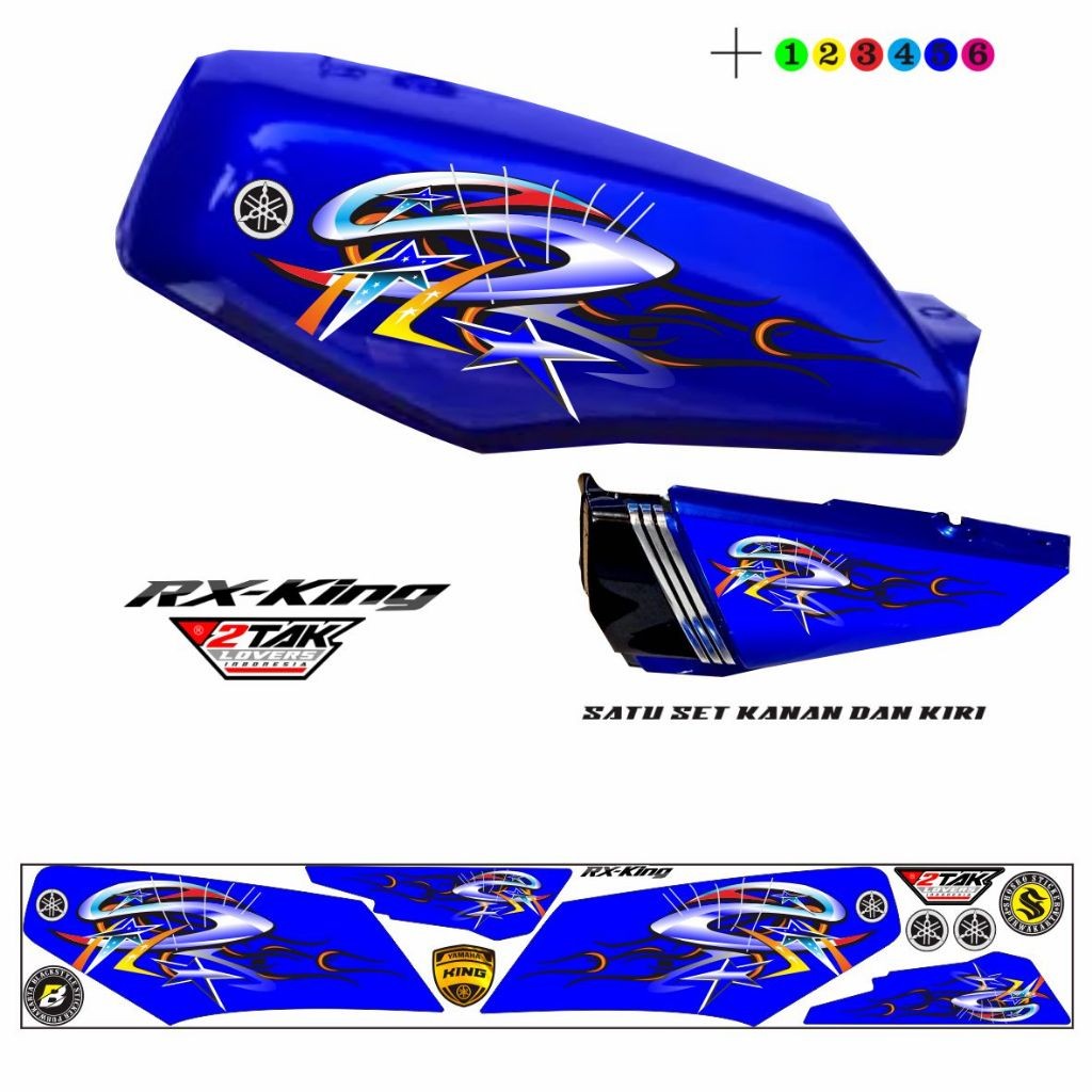Jual STIKER RX KING VARIASI RX KING MOTIF KEREN RX KING STIKER STICKER ...