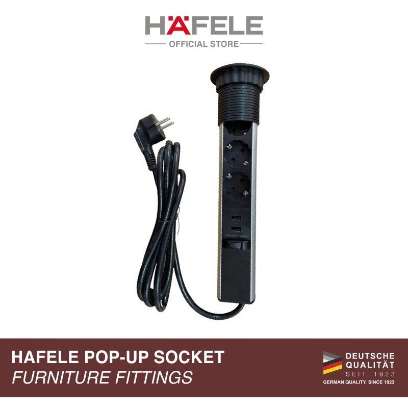 Jual Hafele Pop-Up Tower Socket - Colokan Listrik - Ø60 mm | Shopee ...