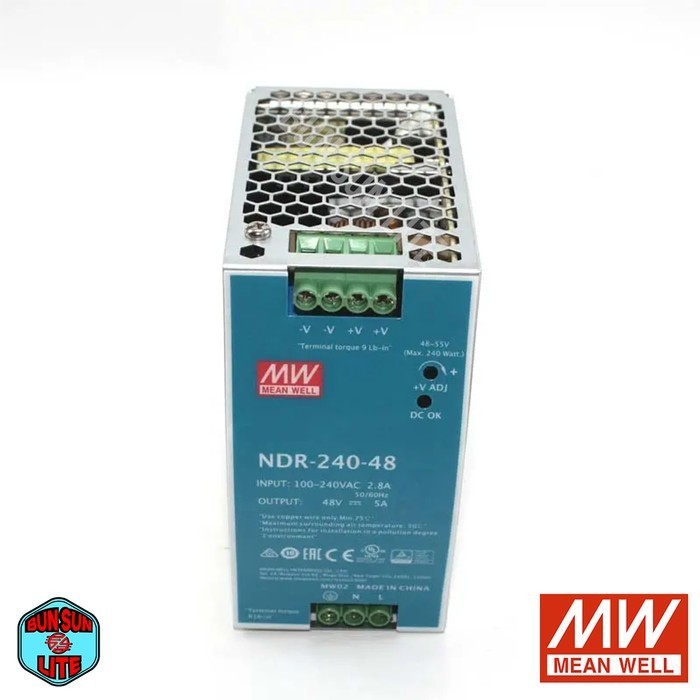 Jual Power Supply MEAN WELL NDR-240-48 48V DC 240W 5A Industrial DIN ...