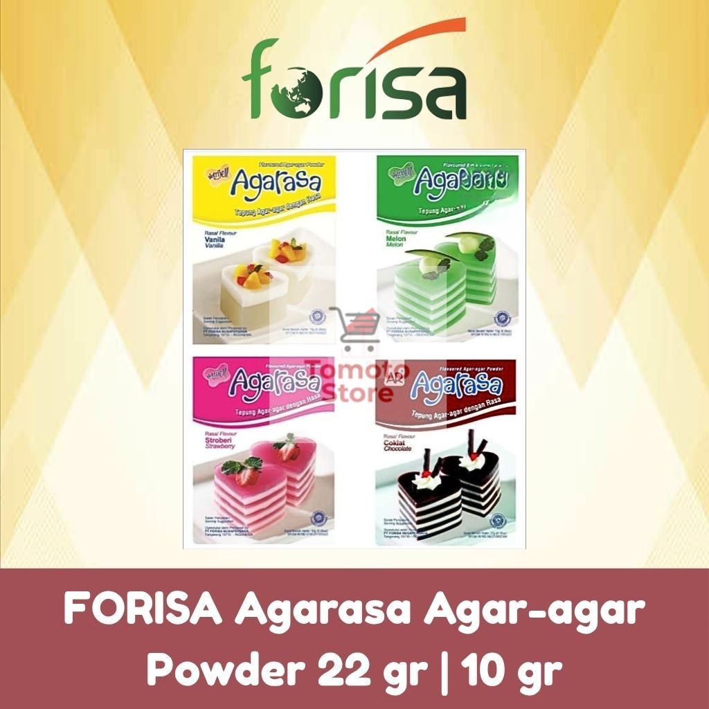 Jual TOMOTOSTORE FORISA Agarasa Agar-agar Powder 22 gr | 10 gr | Shopee ...