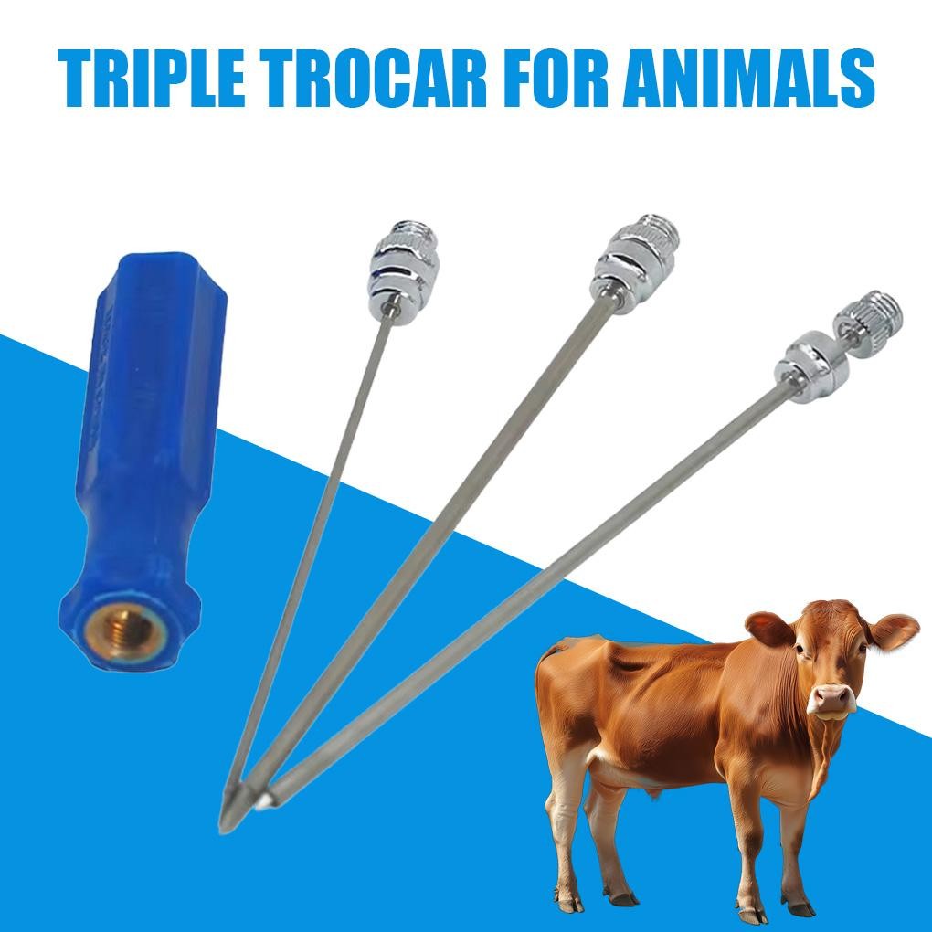 Jual Stainless jarum trokar kambing jarum trocar sapi Jarum tusuk rumen ...