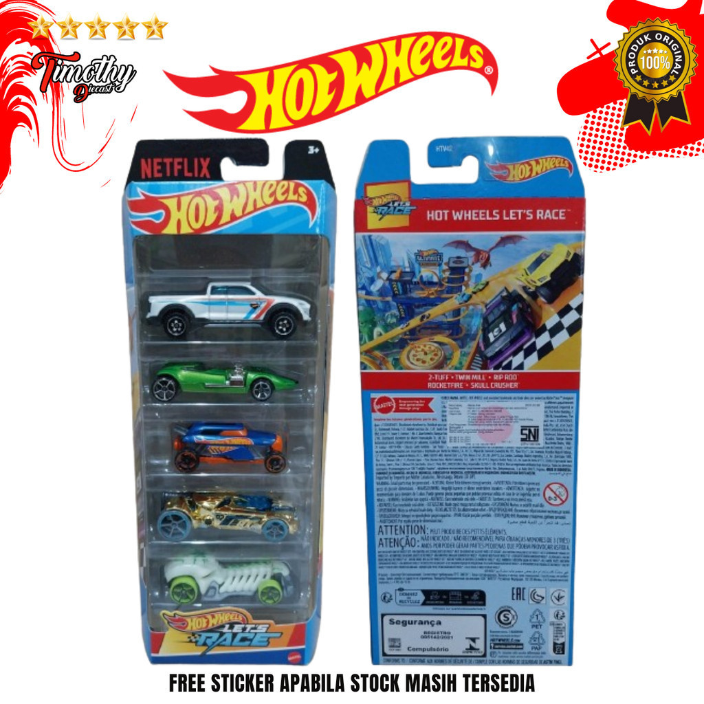 Jual Hot Wheels Gift Pack ISI 5 MIX VARIAN NISSAN ADVENTURES BALAP