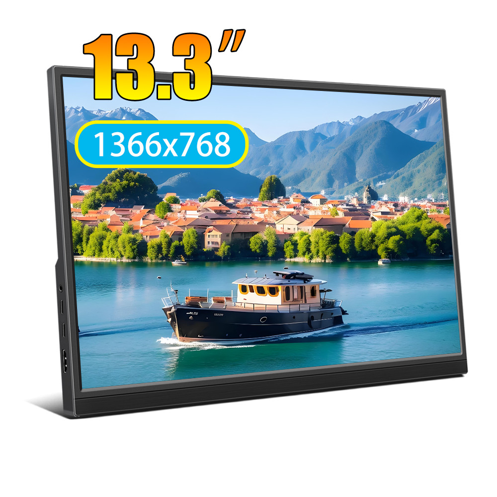 Jual Portable Monitor 11.6 inch/13.3 inch 1366x768 HD LCD Dispaly 60Hz ...