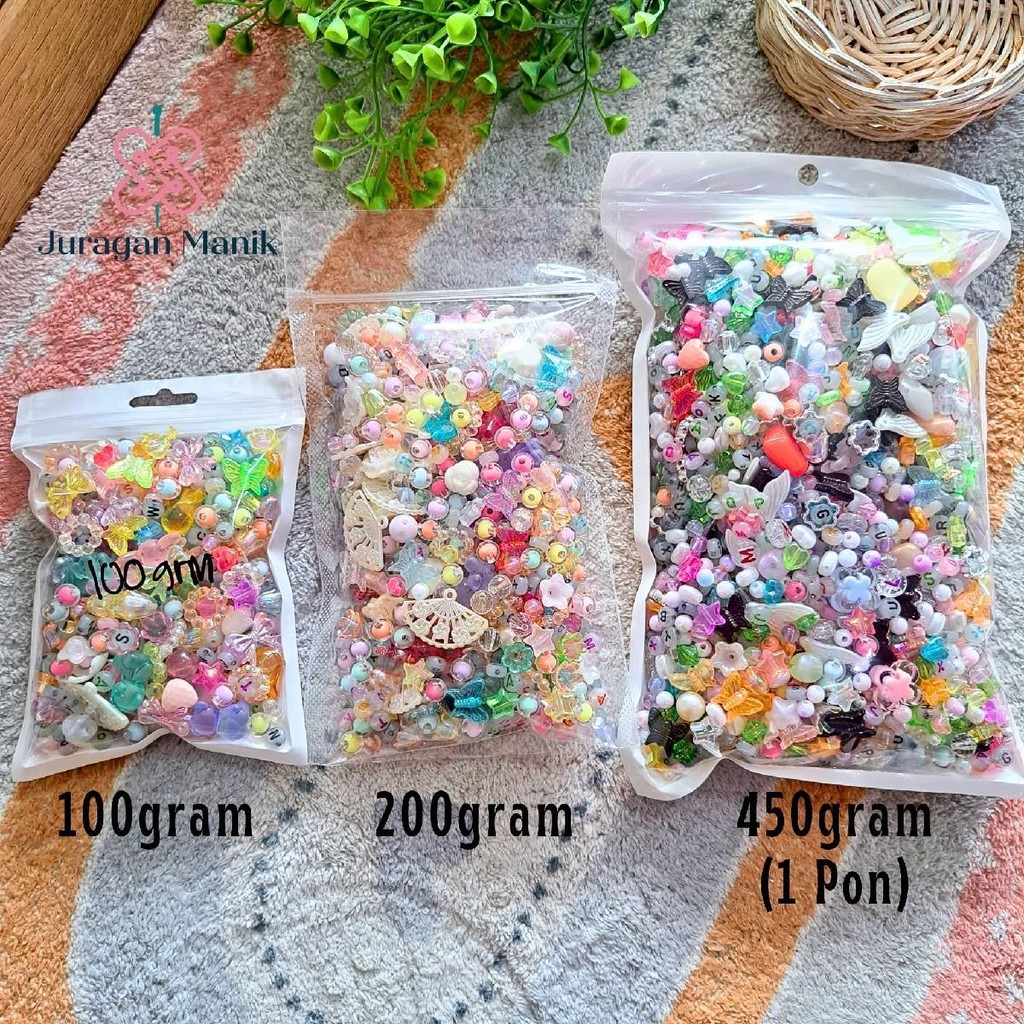 Jual MANIK MANIK SEROK PREMIUM 450GRAM MANIK MIX BANYAK MOTIF | Shopee ...