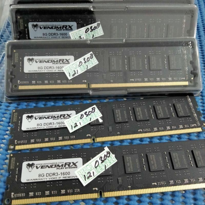 Jual Memory (RAM) Venom RX LONGDIMM 8GB DDR3 PC1600 | Shopee Indonesia