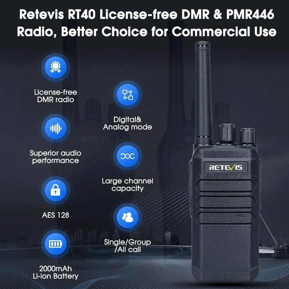 Jual AH - RETEVIS Walkie Talkie Two Way Radio Digital Analog Mode ...