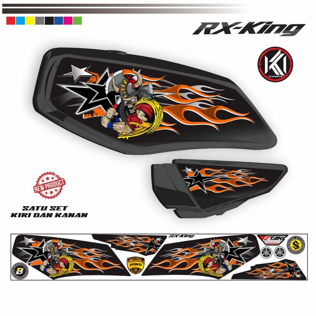 Jual STICKER STRIPING NEW VARIASI MOTOR RX-KING NEW MOITP ELEGAN DAN ...