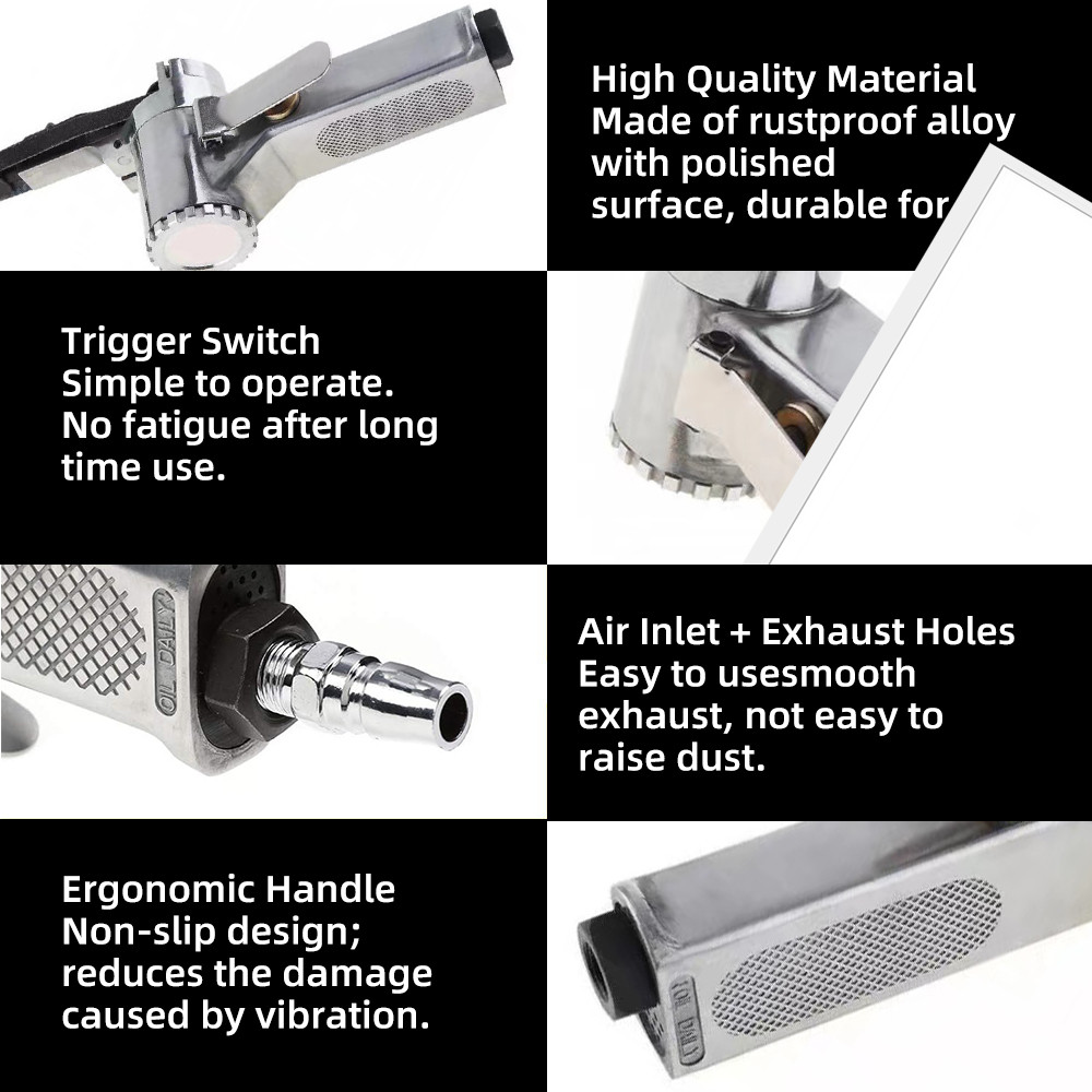 20MM AIR BELT SANDER 360 ADJUSTABLE ANGLE LINISHER GRINDER AIR HAND