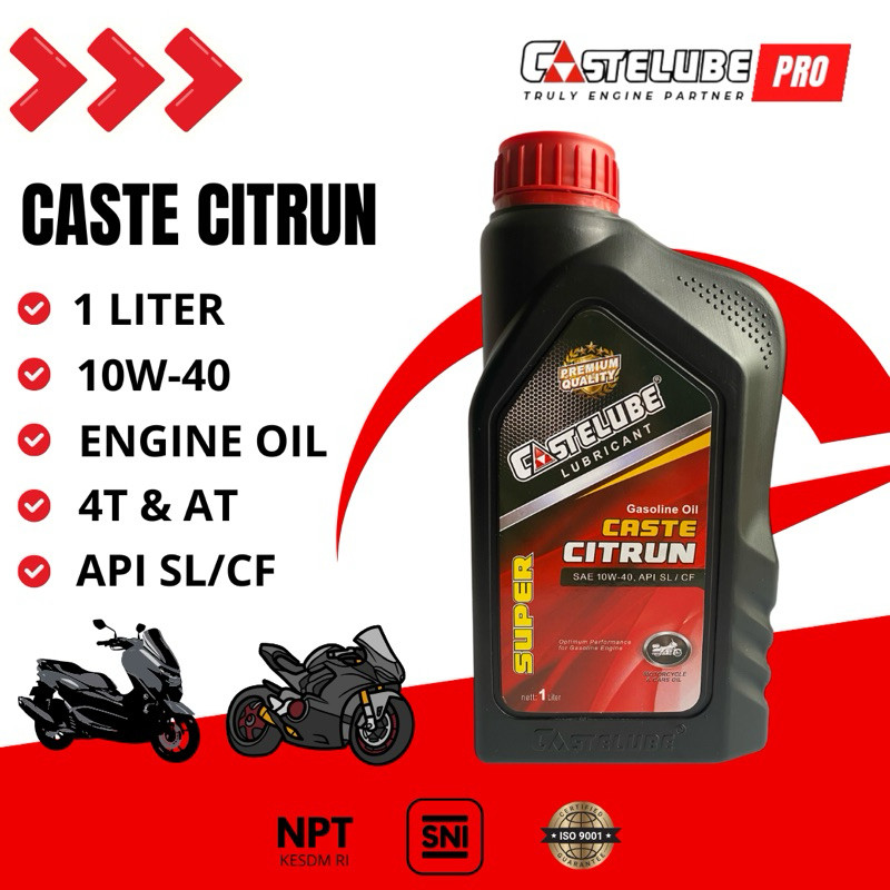 Jual Castelube Citrun 10W/40 1 Liter | Shopee Indonesia