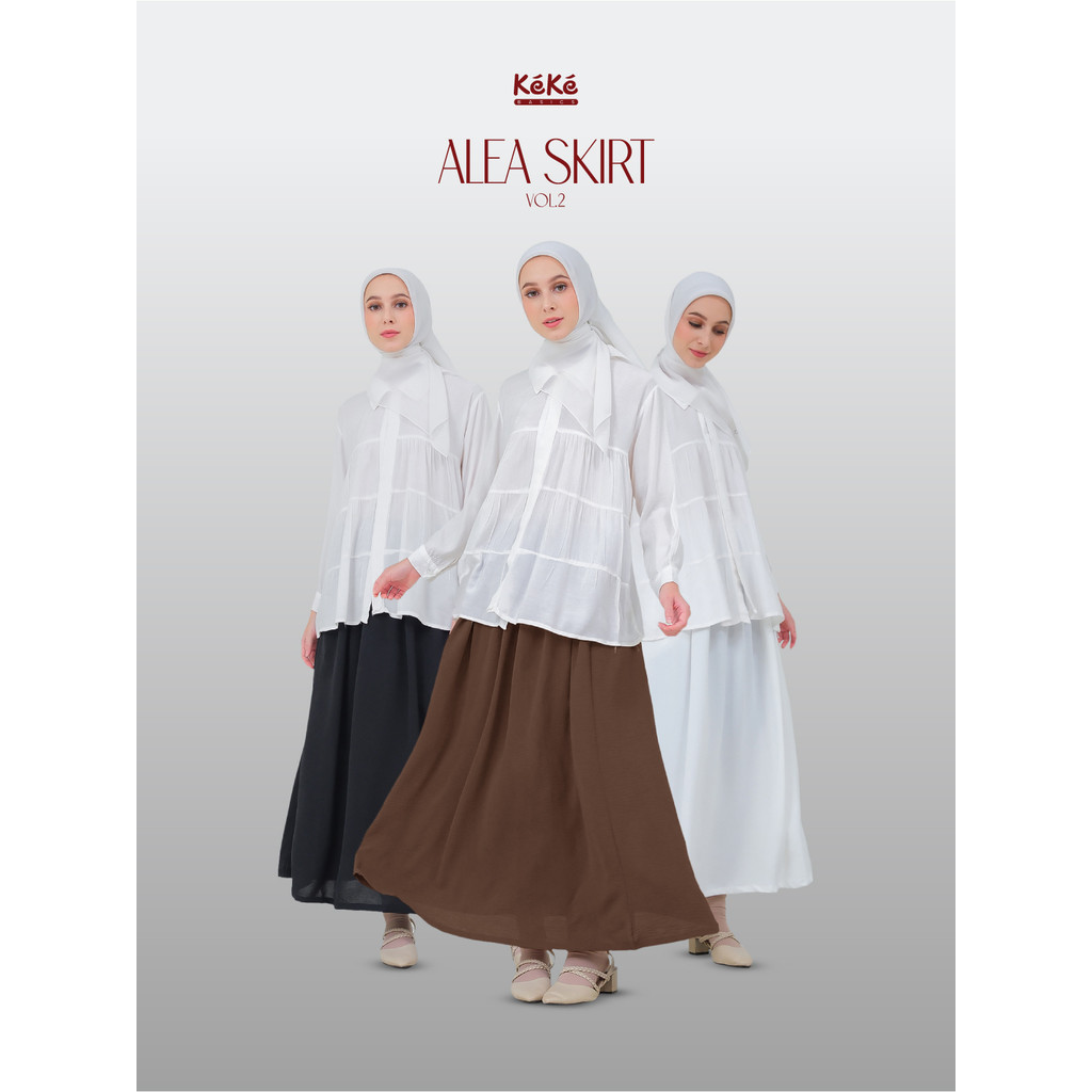 Jual Rok Polos Simple Wanita Rd Dl Alea Skirt Vol 2 Rok Muslim Pinggang ...