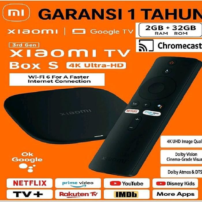 Jual xiomi mi tv box s 4k 3rd gen 3 android tv box | Shopee Indonesia