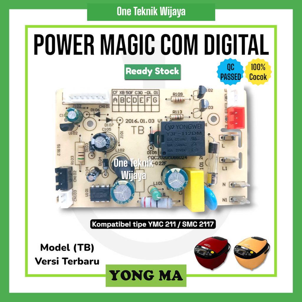 Jual Modul PCB Magic Com Rice Cooker Yong Ma YMC211 atau SMC2117 ...