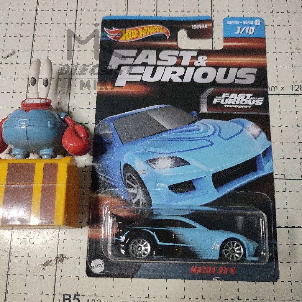 Jual HOT WHEELS MAZDA RX-8 SERI FAST FURIOUS WAVE 3 FREE PROTECTOR CO ...