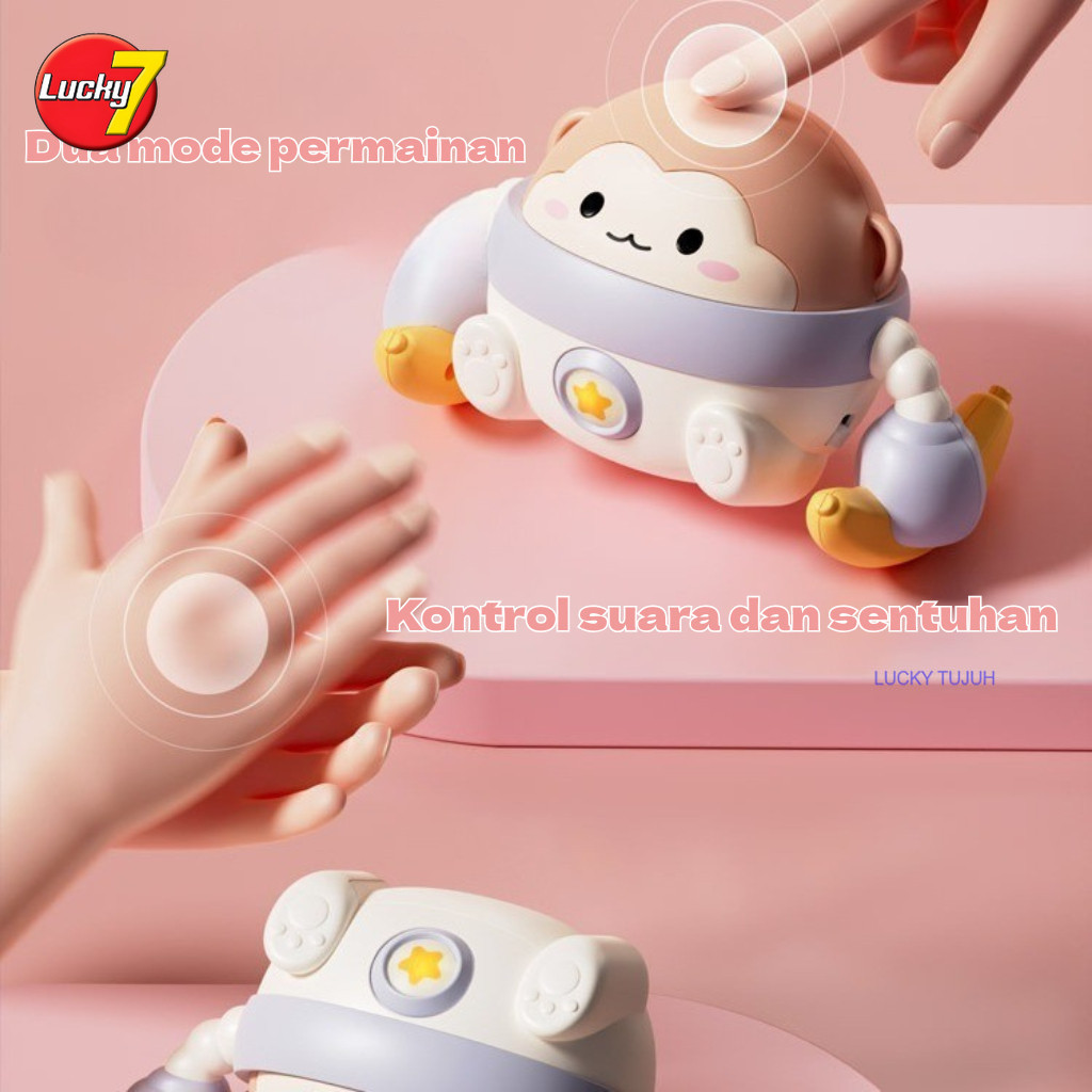 Jual [COD] Mainan Monyet Bayi Merangkak Lucu – Gulung Otomatis 360 ...