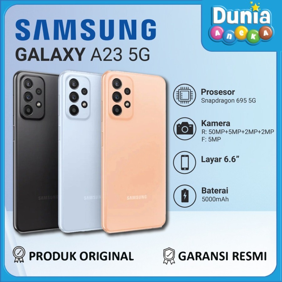Jual HP Samsung Galaxy A23 5G 6GB/128GB - Layar 6.5", Kamera 50MP ...