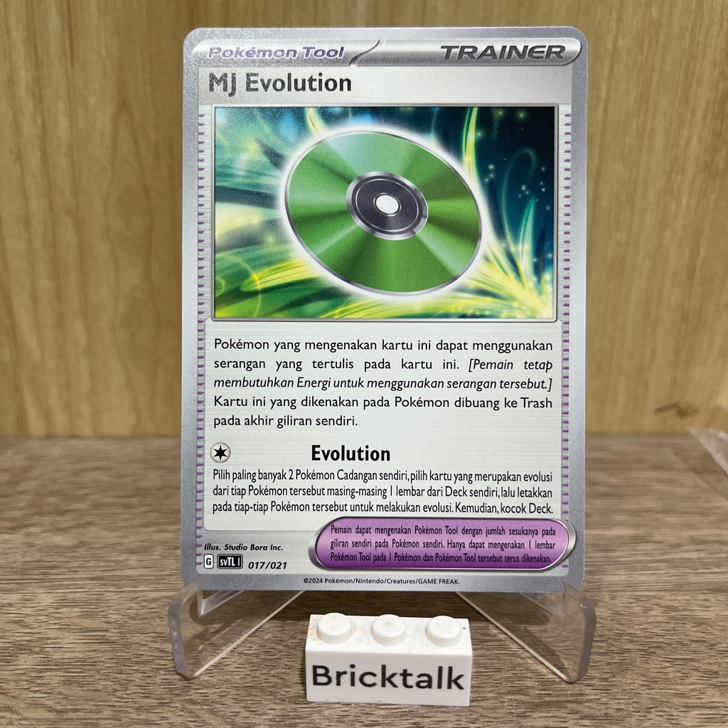 Jual Kartu Pokemon TCG Trainer Pokemon Tool MJ Evolution 017/021 svTL ...