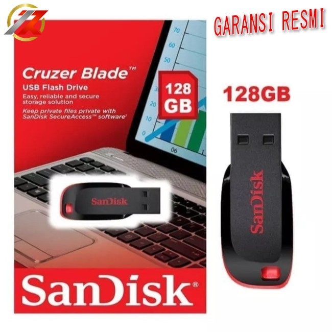 Jual FLASHDISK SANDISK CRUZER BLADE 128GB USB 2.0 | Shopee Indonesia