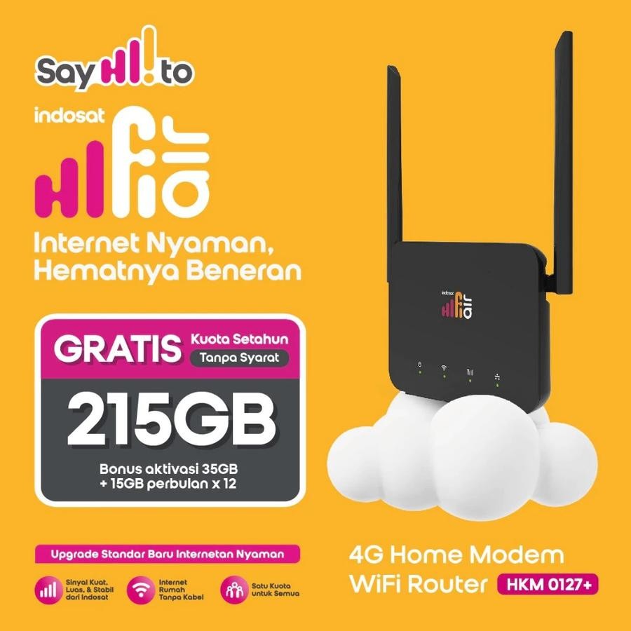 Jual Modem Router 4G MiFi WiFi HKM0127 Indosat IM3 Modem Wireless HKM ...
