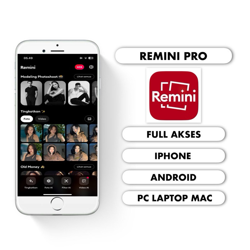 Jual REMINI APLIKASI | REMINI PRO | REMINI PREMIUM | BUKAN WEB | Shopee ...