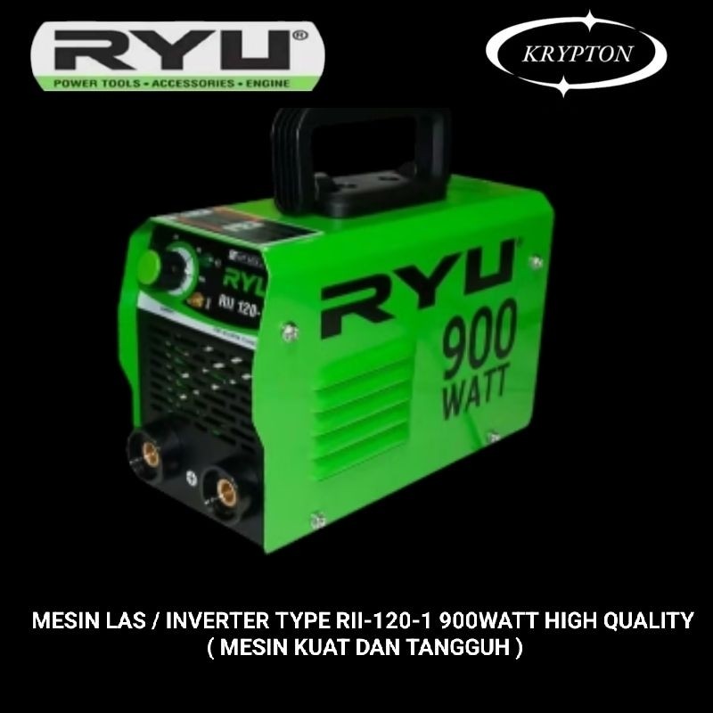 Jual Ryu by tekiro mesin las inverter RII-120-1 900WATT high quality ...
