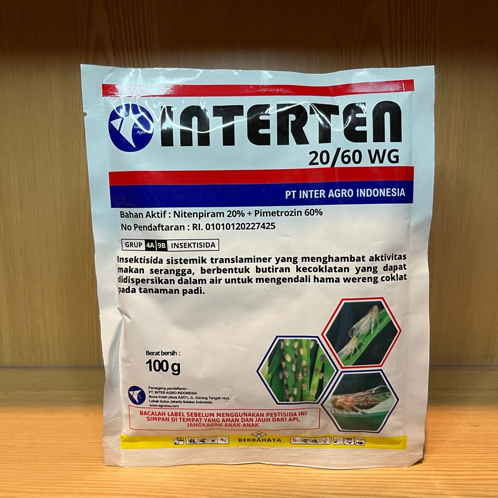 Jual INSEKTISIDA INTERTEN 20/60 WG 100 GRAM PEMBASMI HAMA WERENG ...