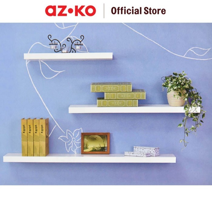 Jual R P e AZKO Stora 60X23X4 cm Rak Dinding - Putih Decorative Wall ...