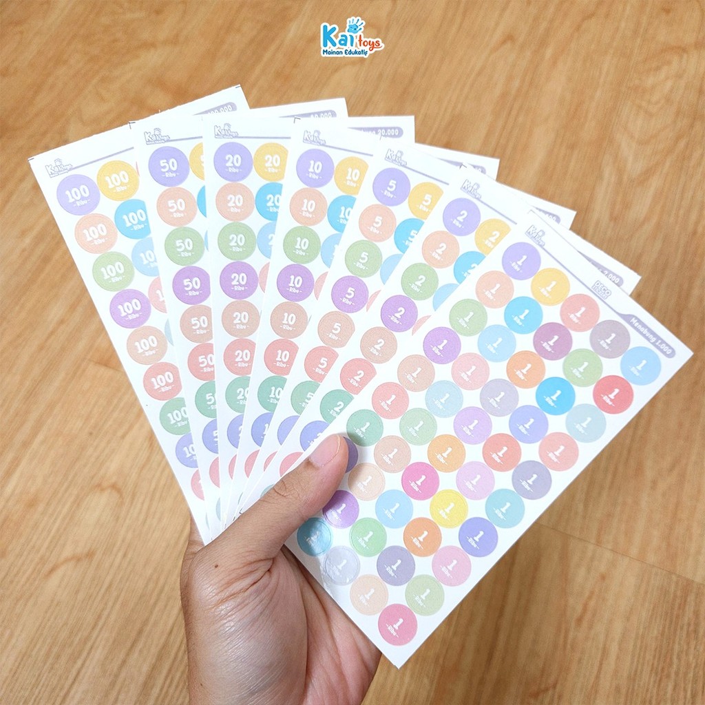 Jual Sticker Menabung / Stiker 10 ribu / Saving Challenge 2k / Sticker ...