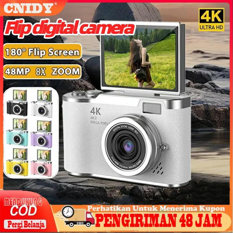 Jual 【COD】Kamera Digital 48MP 8X Zoom Kamera Digicam Layar Balik 180 ...