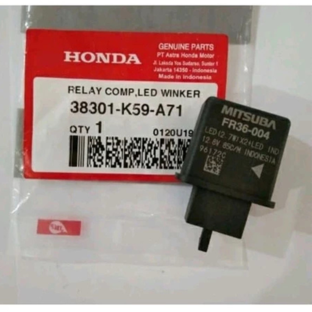 Jual 38301-K59-A71 Relay comp LED winker Flaser sen LED MITSUBA PCX 150 ...