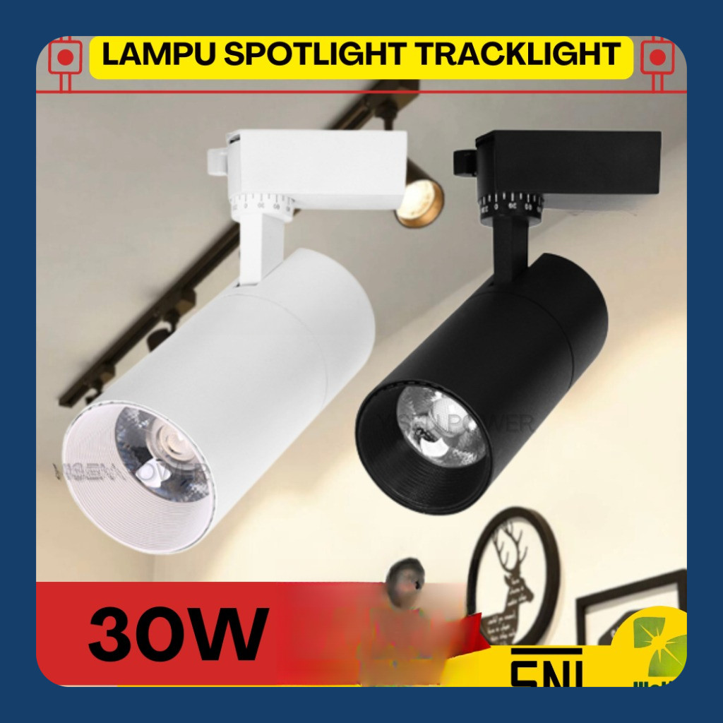 Jual Lampu Rel Track Light LED Spotlight Lampu Railing 30 Watt Garansi ...
