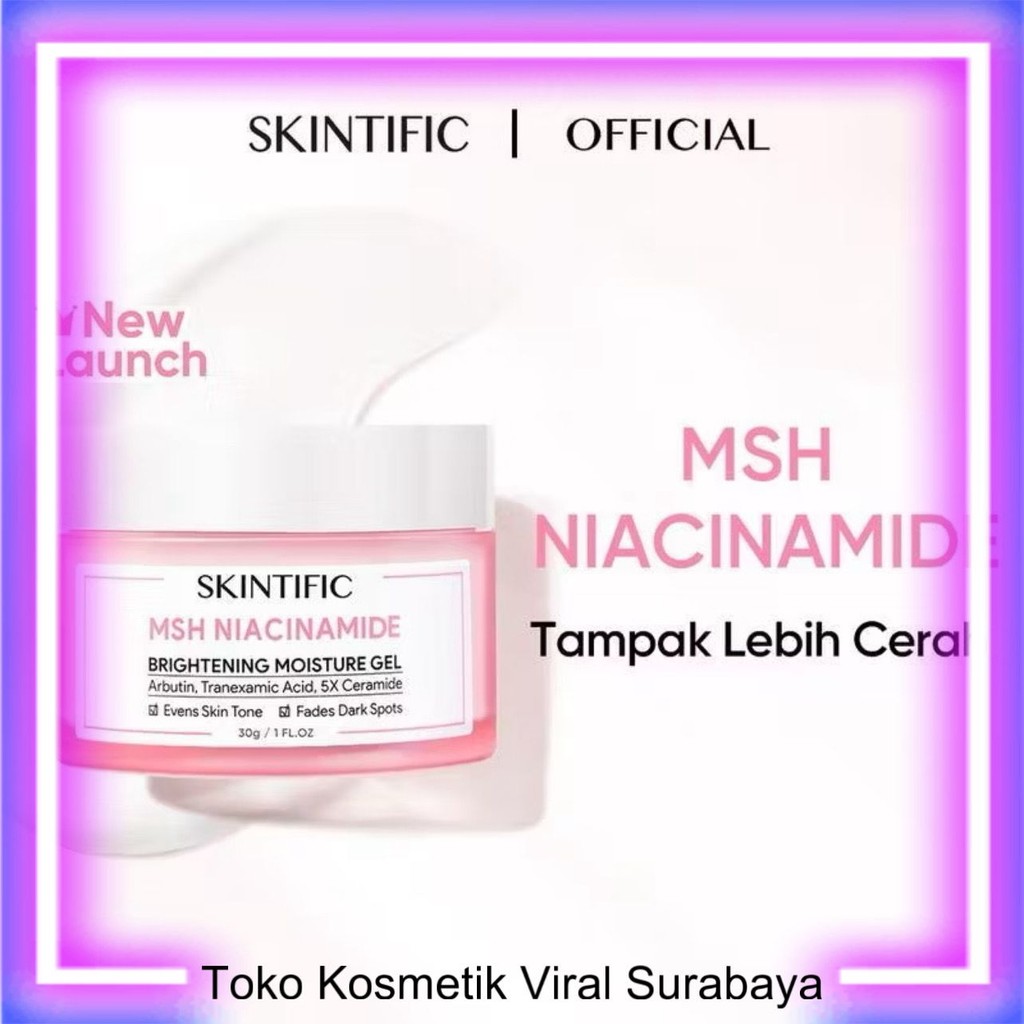 Jual Skintific - MSH Niacinamide Brightening Moisturizer Gel 30g ( TOKO