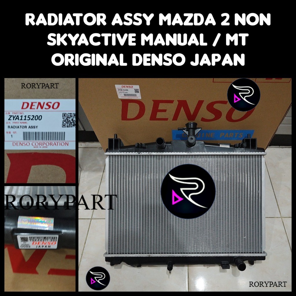 Jual RADIATOR ASSY MAZDA 2 NON SKYACTIVE MANUAL ORIGINAL DENSO JAPAN ...