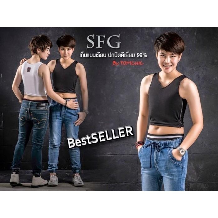 Jual BR Breast Binder Tomchic Half SFG S-L super flat / chest binder ...