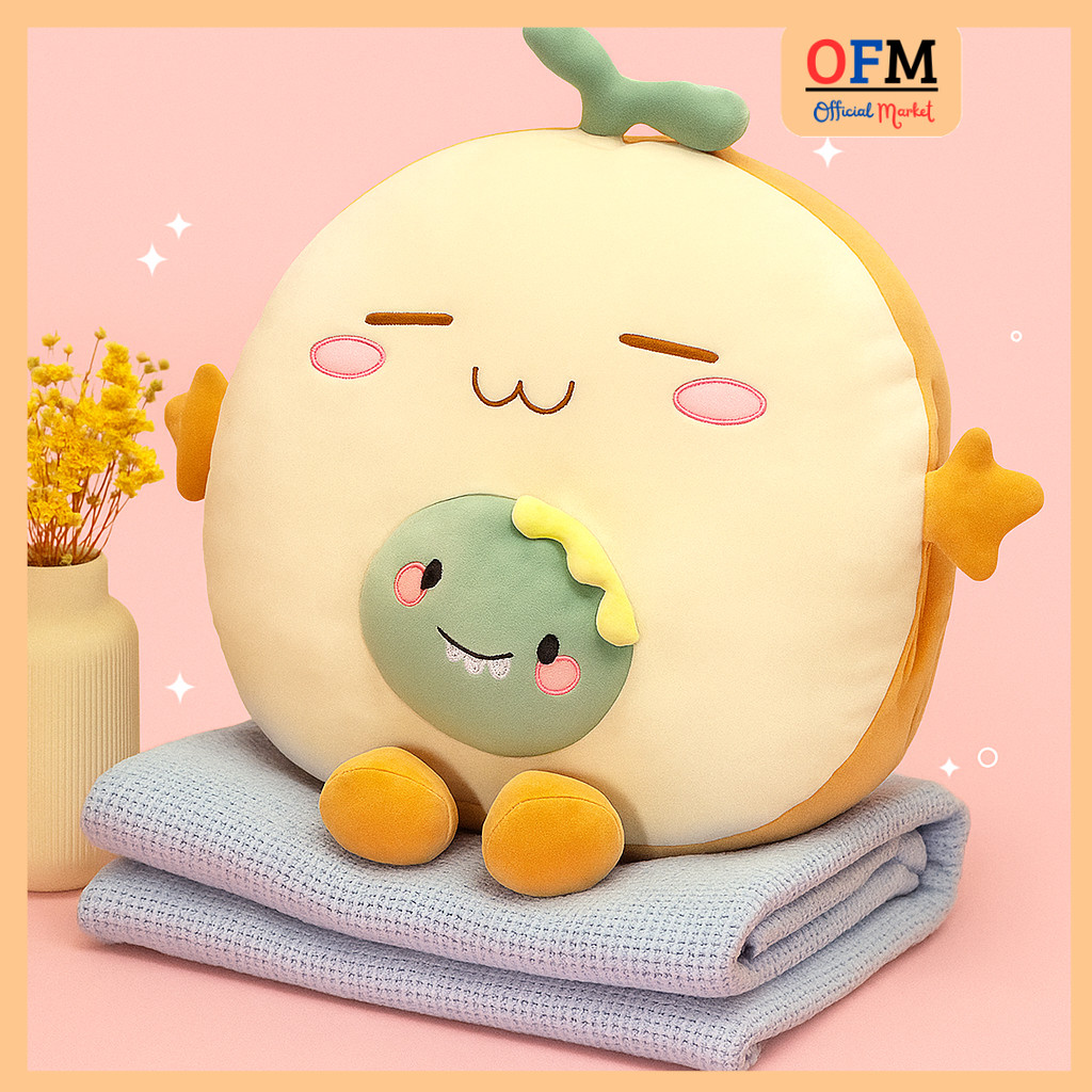 Jual Bantal Boneka Karakter Roti Strawberry Rabbit Wortel 35Cm Berlabel ...