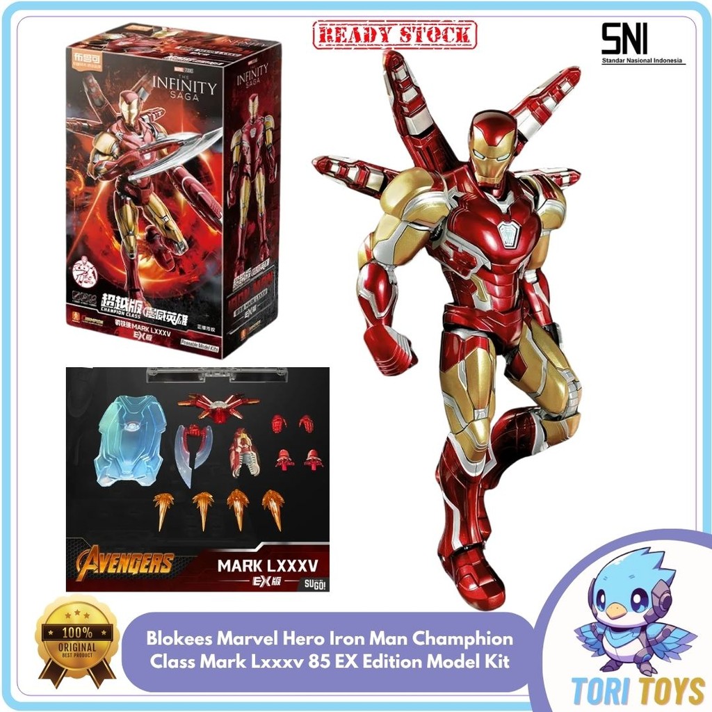 Jual Blokees Marvel Hero Iron Man Champhion Class Mark LXXXV 85 EX ...