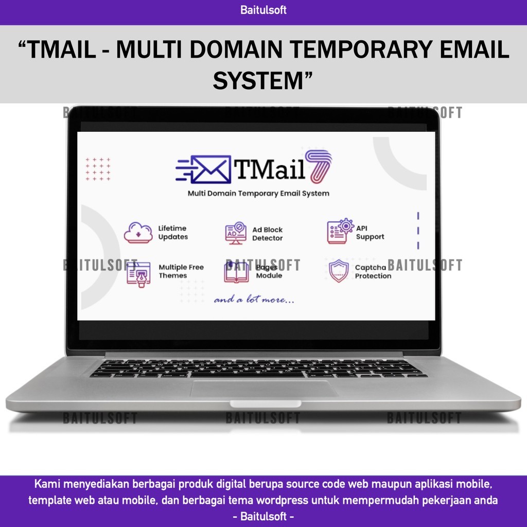 Jual SOURCE CODE APLIKASI WEB TMAIL - MULTI DOMAIN TEMPORARY EMAIL ...