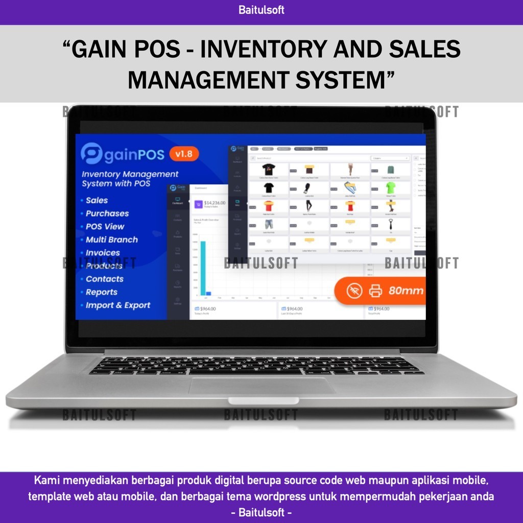 Jual source code pos dengan inventory management system php Harga ...
