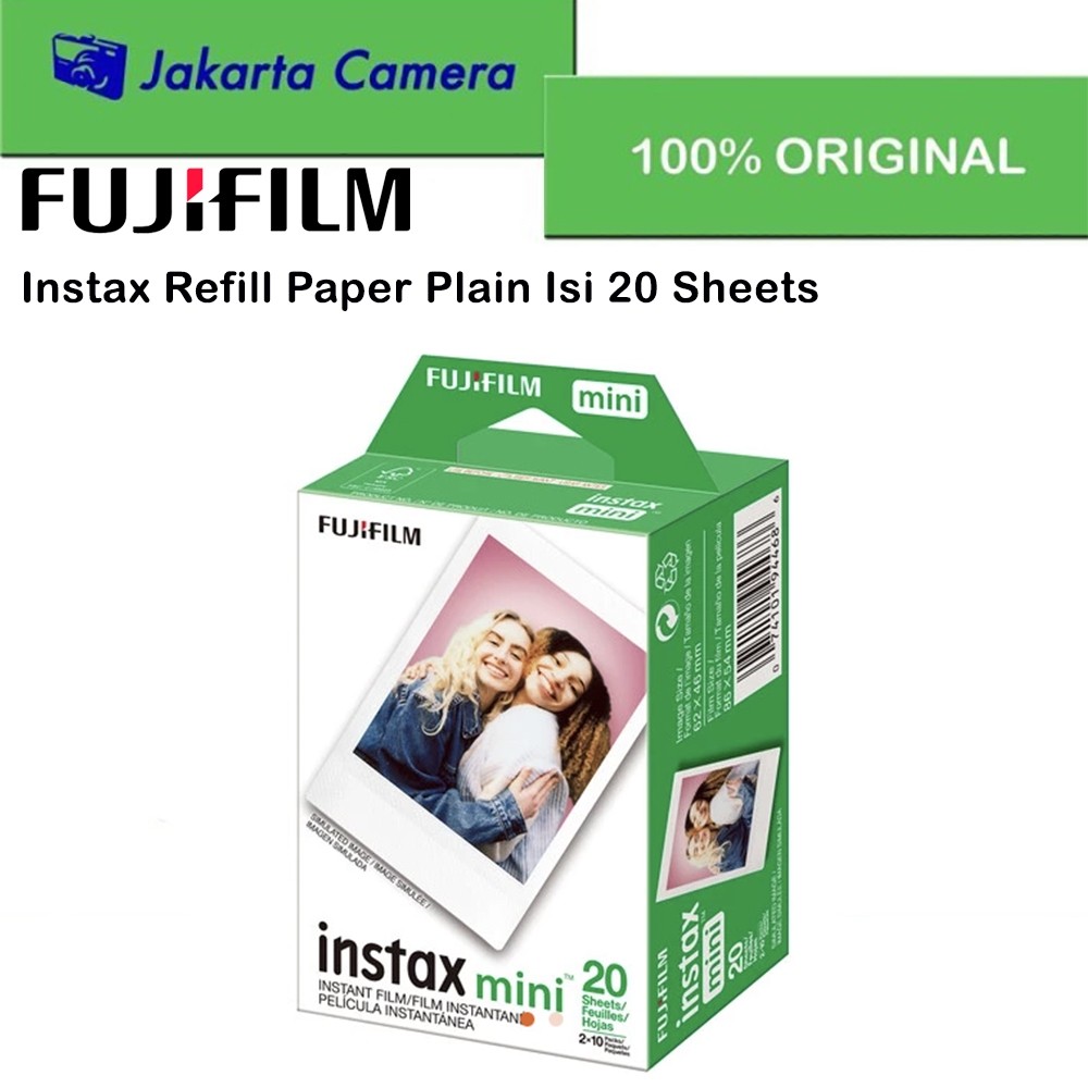 Jual NEW Fujifilm Instax Refill Mini Paper Isi 20 Sheets Lembar PREMIUM ...