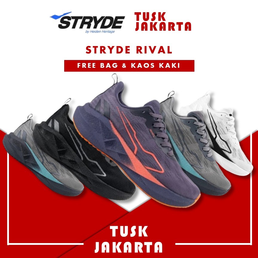 Jual Sepatu Heiden Heritage Stryde Rival Sneakers Olahraga Lari Sport ...