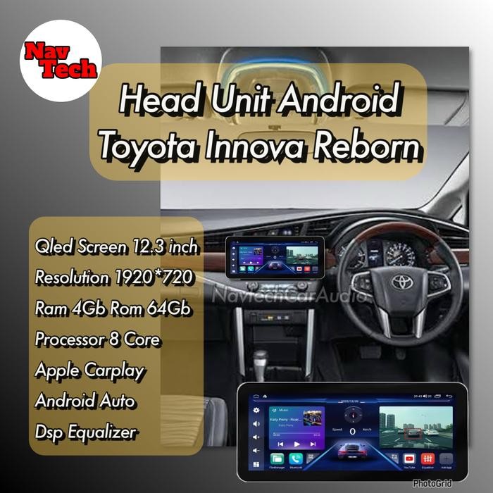 Jual Head Unit Android 12.3 inch Toyota Innova Reborn | Shopee Indonesia