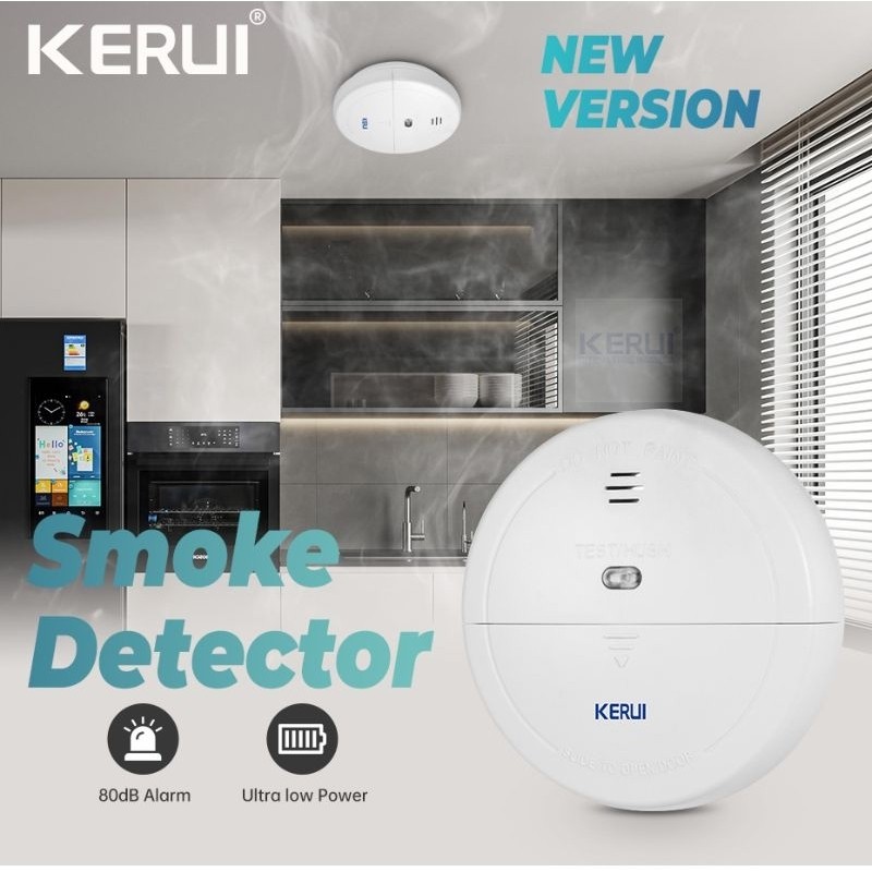 Jual Kerui Wireless Smoke Detector Konek ke Kerui Alarm Sistem bisa ...