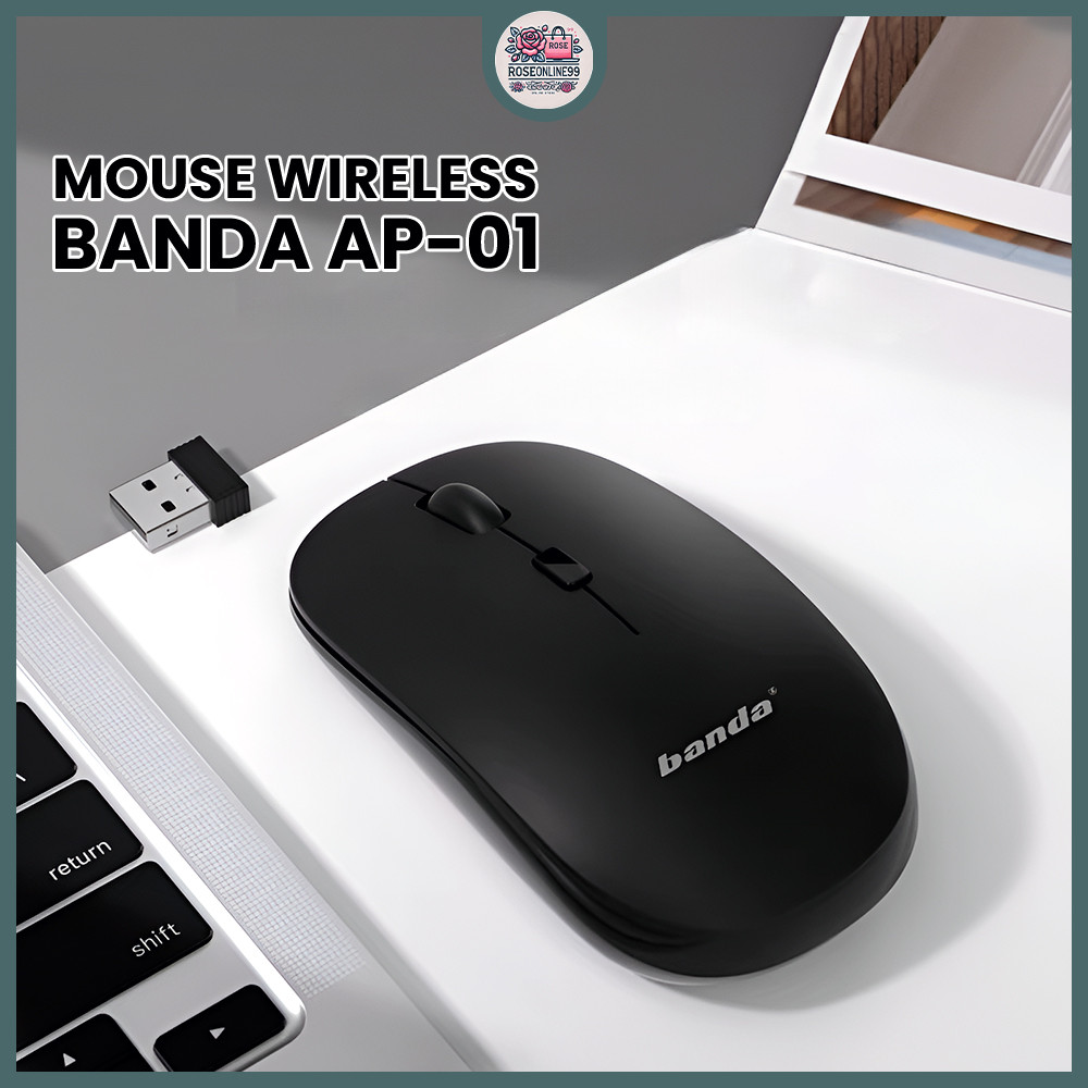 Jual RO Mouse Wireless Banda Ap 01 | Shopee Indonesia