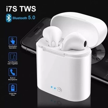 True Wireless Stereo Tws I7S Bluetooth Headset Earphone Suara Paten Flada Official